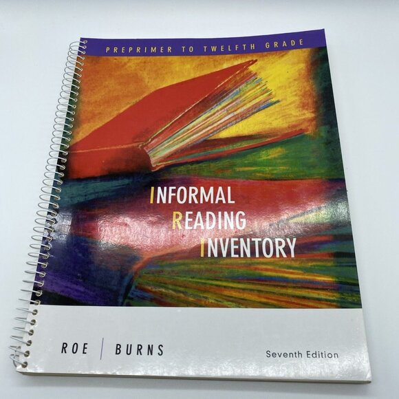 Informal Reading Inventory Preprimer to Twelfth Grade by Betty Roe 7th Edition - Picture 1 of 15